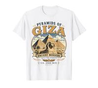 Vintage Pyramids of Giza Ancient Egypt Sphinx Travel T-Shirt
