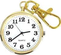Vintage Quartz Pocket Watch Pocket Watch Minimalist Ultra Thin Open Face with Key Buckle Unisex Portable Unisex Pocket Watch (Color : D Bronze)