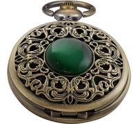 Vintage Quartz Pocket Watch with Fob Necklace, Skull Pocket Watch for Men, Arabic Numeral for Halloween (Color : Qz 1004)