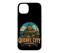 Vintage Quebec City Canada Travel Souvenir Landmark Gift Case for iPhone 14 Plus