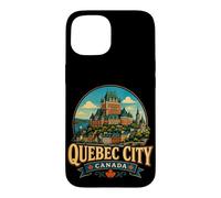 Vintage Quebec City Canada Travel Souvenir Landmark Gift Case for iPhone 15