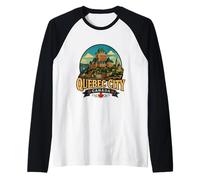 Vintage Quebec City Canada Travel Souvenir Landmark Gift Raglan Baseball Tee
