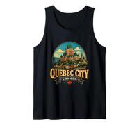 Vintage Quebec City Canada Travel Souvenir Landmark Gift Tank Top