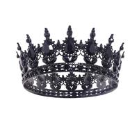 Vintage Queen Bride Rhinestones Crown Women Prom Bridal Wedding Crowns Headbands Black