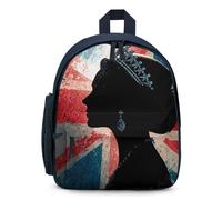 Vintage Queen Flag of The United Kingdom Mini Backpack Small Shoulder Bag Cute Daypack Lightweight Backpacks for Men Women