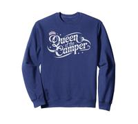 Vintage QUEEN OF CAMPER Sassy RV Camping Besties Campfire Sweatshirt