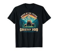 Vintage Queen Of The Tetons Grizzly Bear 399 National Park T-Shirt