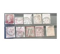 Vintage Queen Victoria Postage Stamp Collection Set | Red | QV Era