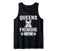 Vintage Queens Frenchie Mom French Bulldog Mama Dog Lover Tank Top