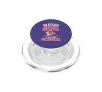 Vintage Quilting Mom Sewing Quilter Fabric Blocks Patchwork PopSockets PopGrip for MagSafe