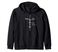 Vintage Quote Jesus Changed My Life Asked Me How Zip Hoodie