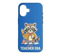 Vintage Raccoon In My Teacher Era School Educator Teaching Case for iPhone 16