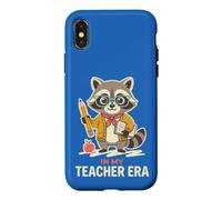 Vintage Raccoon In My Teacher Era School Educator Teaching Case for iPhone X/XS