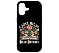 Vintage Radicalized by Basic Decency Flowers and Books Women Case for iPhone 17