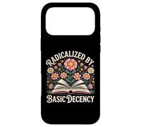 Vintage Radicalized by Basic Decency Flowers and Books Women Case for iPhone 17 Pro Max