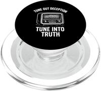 Vintage Radio Activist Stop Censorship Truth Movement Media PopSockets PopGrip for MagSafe