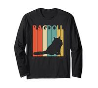 Vintage Ragdoll Cat T-shirt - Cat Owner Tshirt Gift Long Sleeve T-Shirt