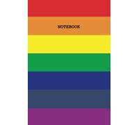 Vintage Rainbow Stripe Notebook Journal: 6 x 9 Lined Notebook, 108 Pages