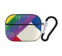 Vintage Rainbow Swedish Flag Printed Bluetooth Earbuds Case Colorful Wireless Headphones Covers Compatible With AirPods Pro 2