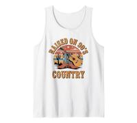 Vintage Raised On 90s Country Music Women Men Cowboy Cowgirl Tank Top