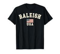 Vintage Raleigh USA American Flag Souvenir Retro T-Shirt