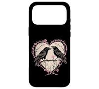 Vintage Raven Gothic Heart Thorns Roses Dark Romance Case for iPhone 17 Pro Max