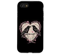 Vintage Raven Gothic Heart Thorns Roses Dark Romance Case for iPhone SE (2020) / 7/8