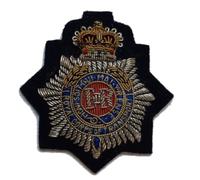 Vintage RCT Blazer Badge, Royal Corps of Transport, Hand Embroidered