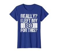 Vintage Really I Left My Bed for This Funny T-Shirt, Women, Royal Blue, XX-Large