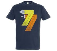 Vintage Rebel Born 77 Men T Shirt - Star Year 1977 Alliance Falcon Wars Fun Men T Shirt Black