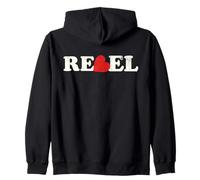 Vintage Rebel Heart Design I Rebellious & Passionate Zip Hoodie