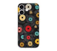 Vintage Record Vinyl Phone Case Shockproof Protective Cover Transparent-style 18