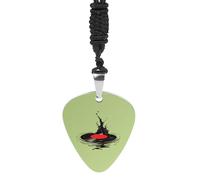 Vintage Record Vortex Ink Fashion Guitar Picks Necklace Music Jewellery Personalized Pendant