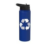Vintage Recycle Symbol Stainless Steel Insulated Water Bottle