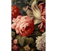 Vintage Red Amaryllis Flower Journal