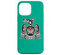 Vintage Red Black Haida Kaigani Thunderbird Native Case for iPhone 13 Pro Max