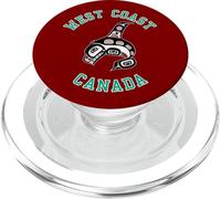 Vintage Red Black Haida Orca Whale Native PopSockets PopGrip for MagSafe