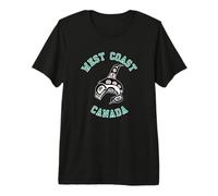 Vintage Red Black Haida Orca Whale Native Premium T-Shirt