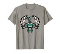 Vintage Red Black Haida Thunderbird Native Art T-Shirt