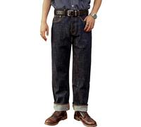 Vintage Red Tornado Men's Jeans Relaxed Fit Straight Leg 14oz Selvedge Jean | Denim Pants Loose Fit Hight Rise Jeans,one wash raw Selvage denim dark indigo,wide leg,retro,natrual fading,for all seasons