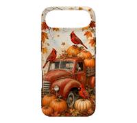 Vintage Red Truck Cardinal Pumpkin Maple Leaf Fall Harvest Case for iPhone Air