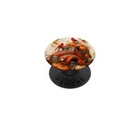 Vintage Red Truck Cardinal Pumpkin Maple Leaf Fall Harvest PopSockets Adhesive PopGrip