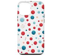 Vintage Red White Blue Polka Dot Pattern American Patriotic Case for iPhone 12 mini