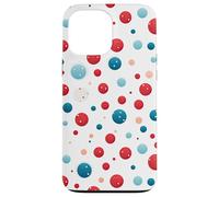 Vintage Red White Blue Polka Dot Pattern American Patriotic Case for iPhone 13 Pro Max