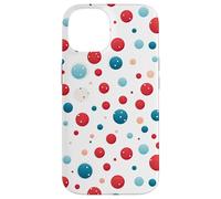 Vintage Red White Blue Polka Dot Pattern American Patriotic Case for iPhone 14