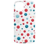 Vintage Red White Blue Polka Dot Pattern American Patriotic Case for iPhone 15 Plus