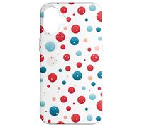 Vintage Red White Blue Polka Dot Pattern American Patriotic Case for iPhone 16 Plus