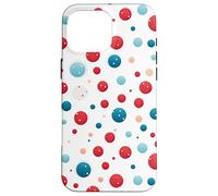 Vintage Red White Blue Polka Dot Pattern American Patriotic Case for iPhone 16 Pro Max