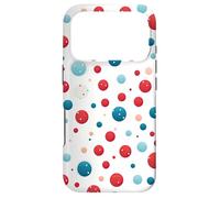 Vintage Red White Blue Polka Dot Pattern American Patriotic Case for iPhone 17 Pro