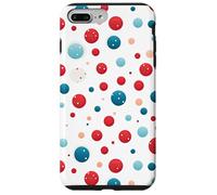 Vintage Red White Blue Polka Dot Pattern American Patriotic Case for iPhone 7 Plus/8 Plus